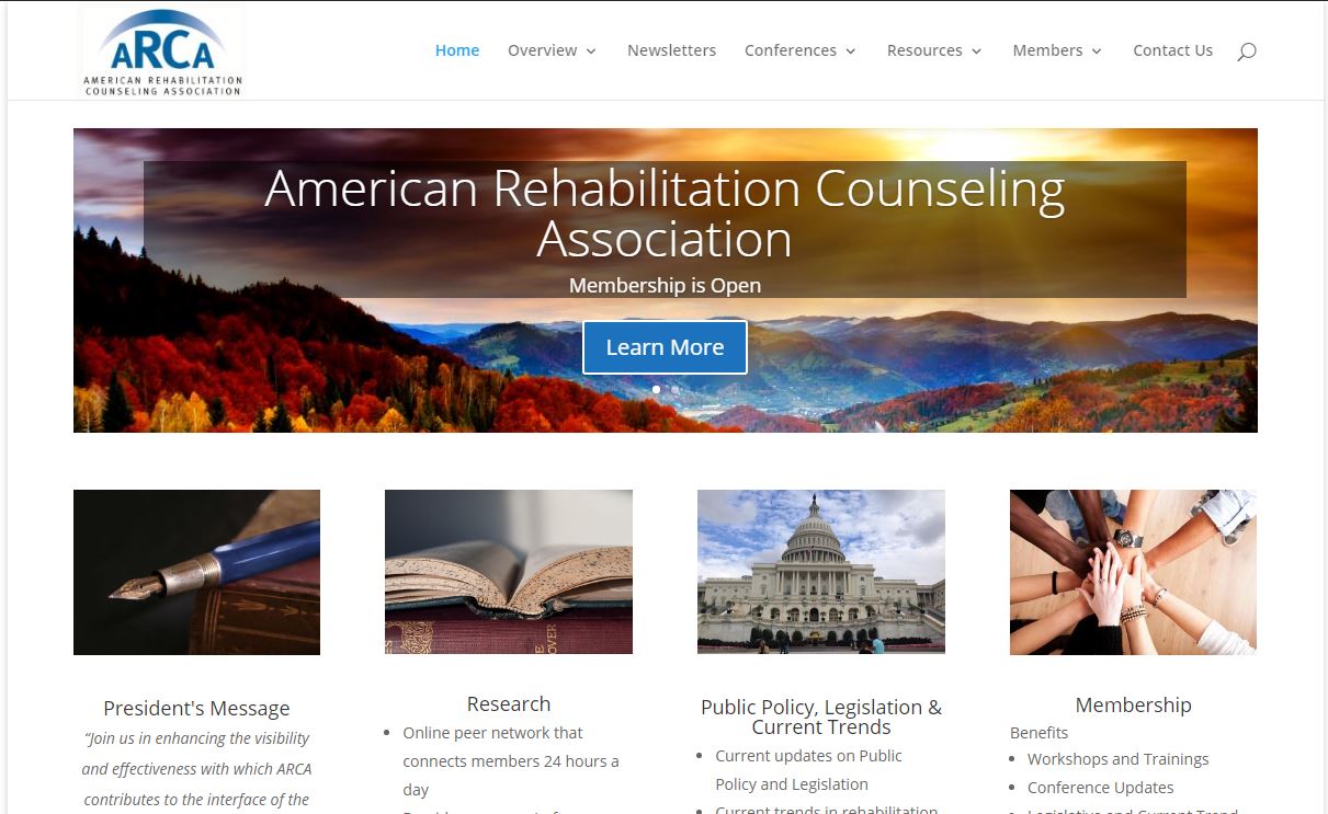 American Rehabilitation Counseling Association (ARCA) – Website